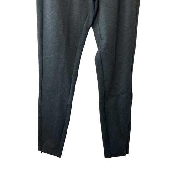 Polo Ralph Lauren Charcoal Gray Stretchy Pull-On Fitted Pants Zip Hems Womens 10 - Picture 2 of 9